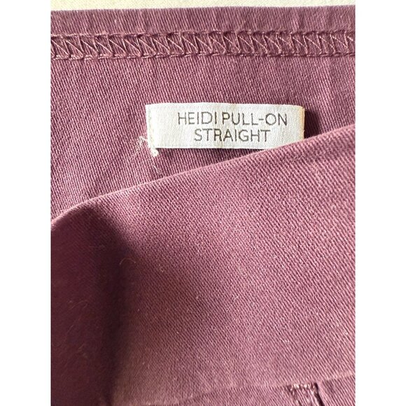 NWT Nine West Women's Heidi Pull On Pant Wine Burgundy Jeans Twill SIZE 4 - Picture 9 of 10